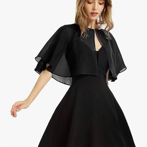 Elegant Black Chiffon